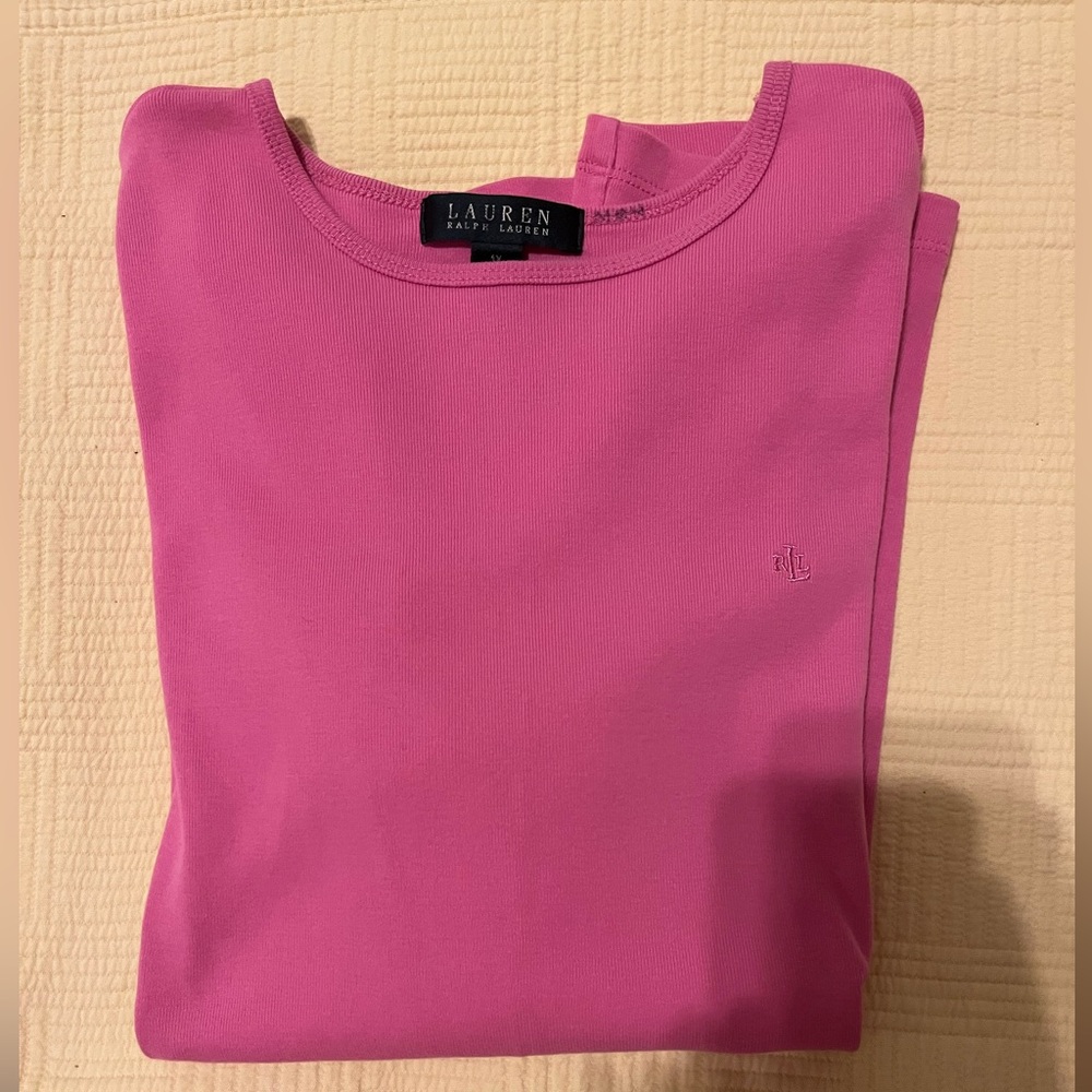 Lauren Ralph Lauren Women’s Pink T-Shirt – Size 1X